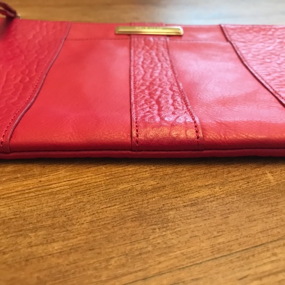SOLD - Cole Haan, Rasberry Pink, Leather Clutch - Picture 7 of 9